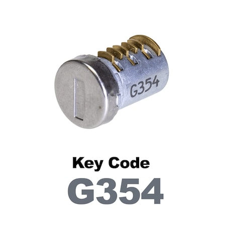 Global Replacement Lock Cylinder, For Non-Master Key Applications, For use in Locks with Key Code G354 KC-SNM-NK-354